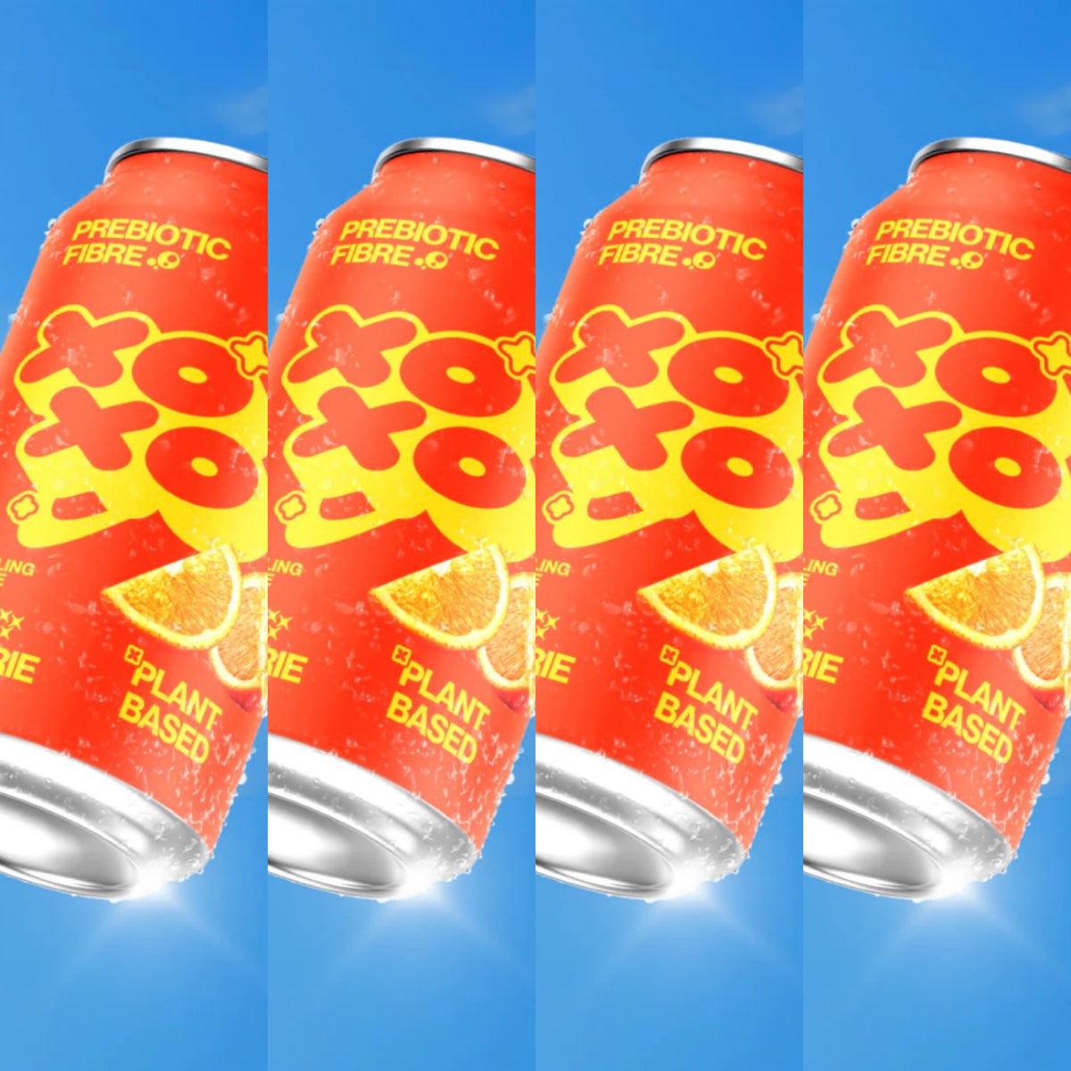 XOXO Orange Prebiotic Sparkling Soda, 24x330ml