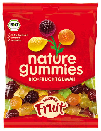 Nature Gummies, Favorite Fruit Bio-Fruchtgummi, 120 g