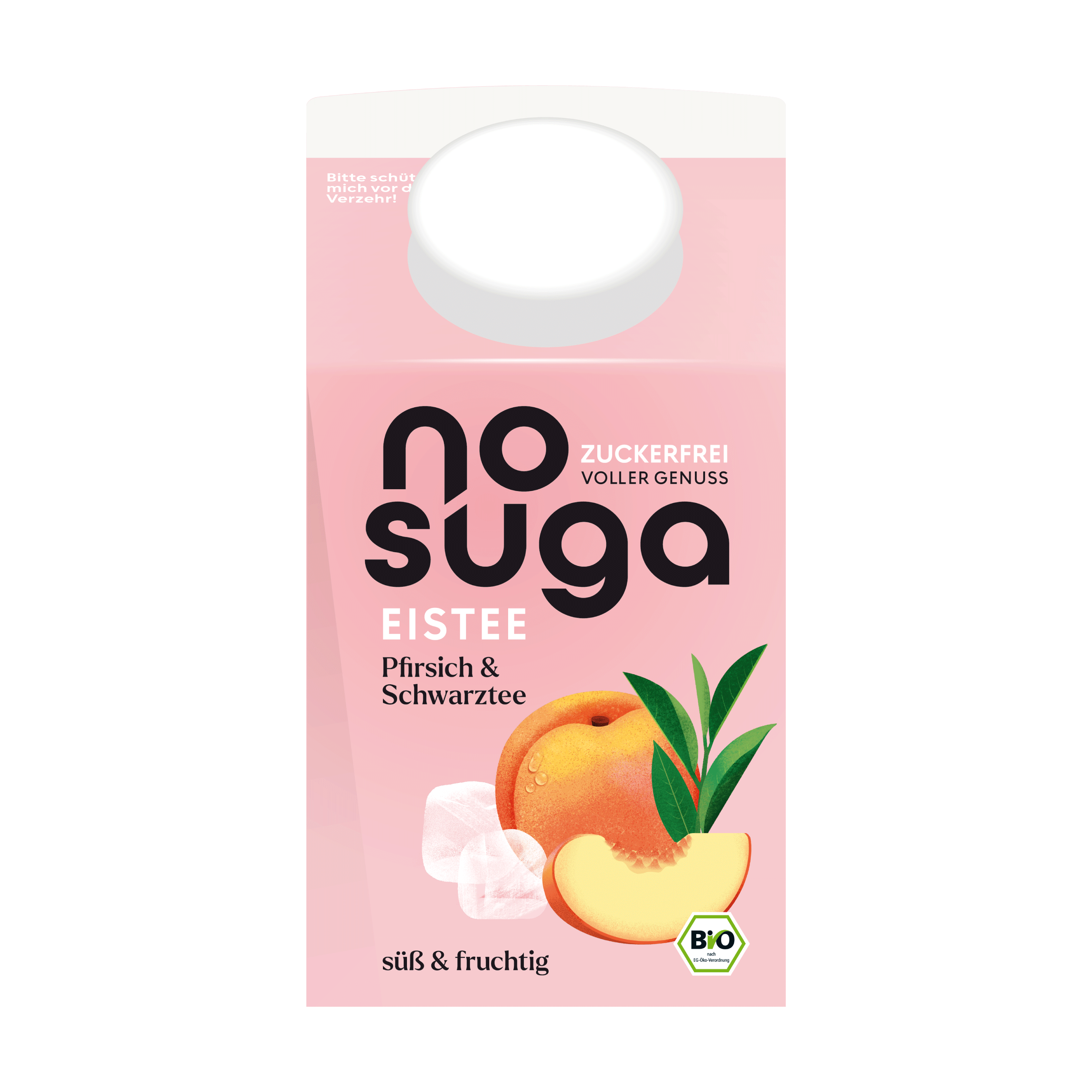 nosuga Bio Eistee Pfirsich & Schwarztee 500 ml