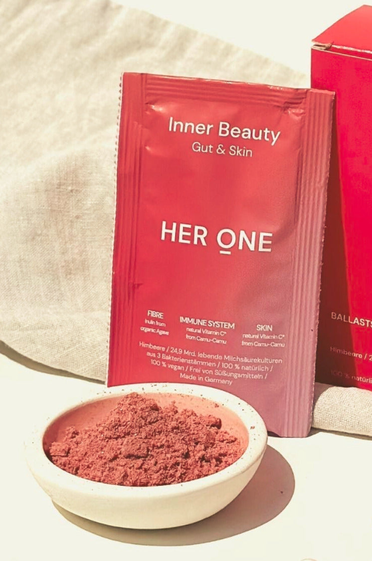HER ONE Inner Beauty Himbeere (Pulver, 70 g)