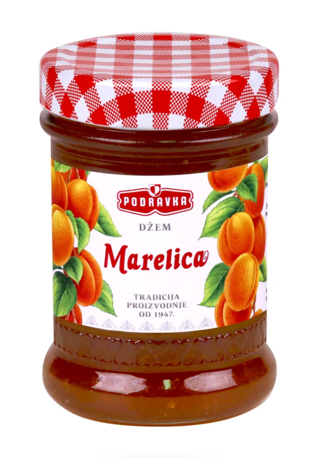 Podravka Aprikosen Konfitüre, 360g Glas