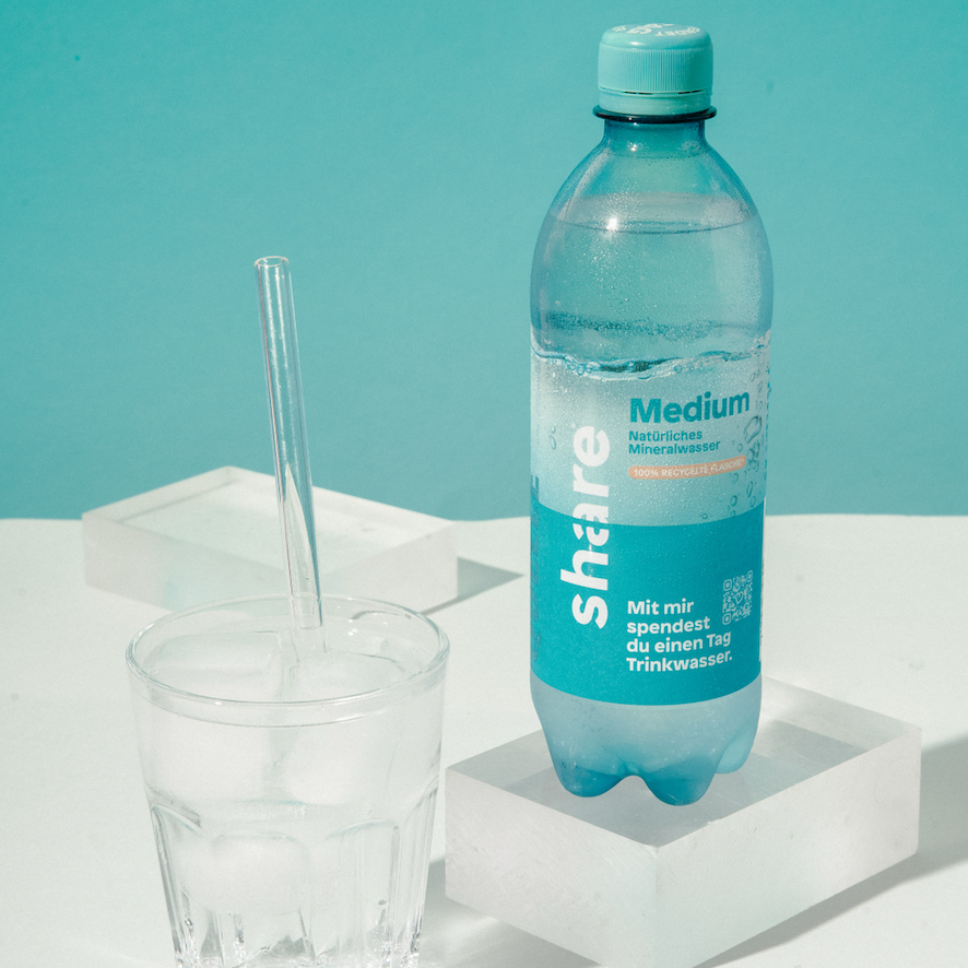 share Natürliches Mineralwasser medium, 500 ml