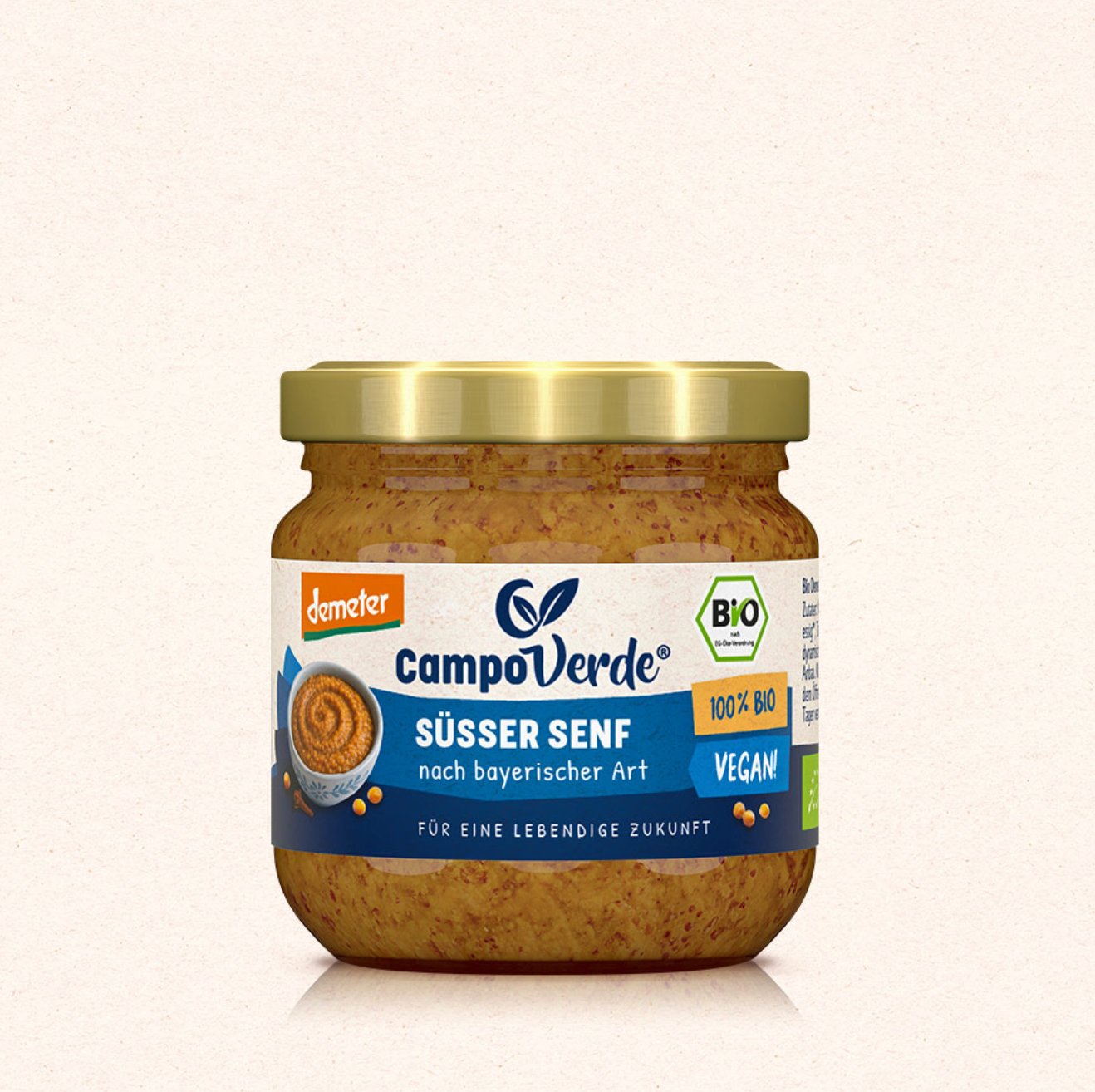 Campo Verde demeter Süßer Senf - Bio & Vegan, 200ml