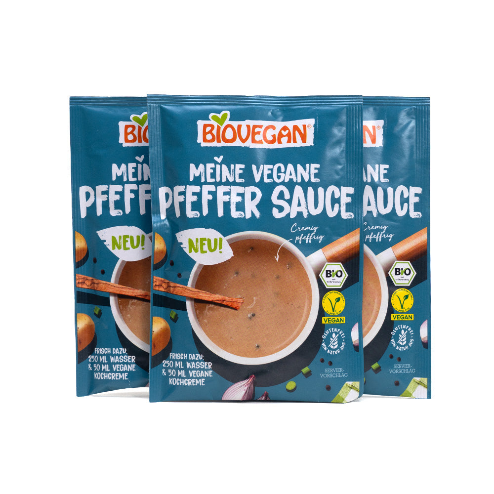 BIO vegane Pfeffer Sauce 15x35g