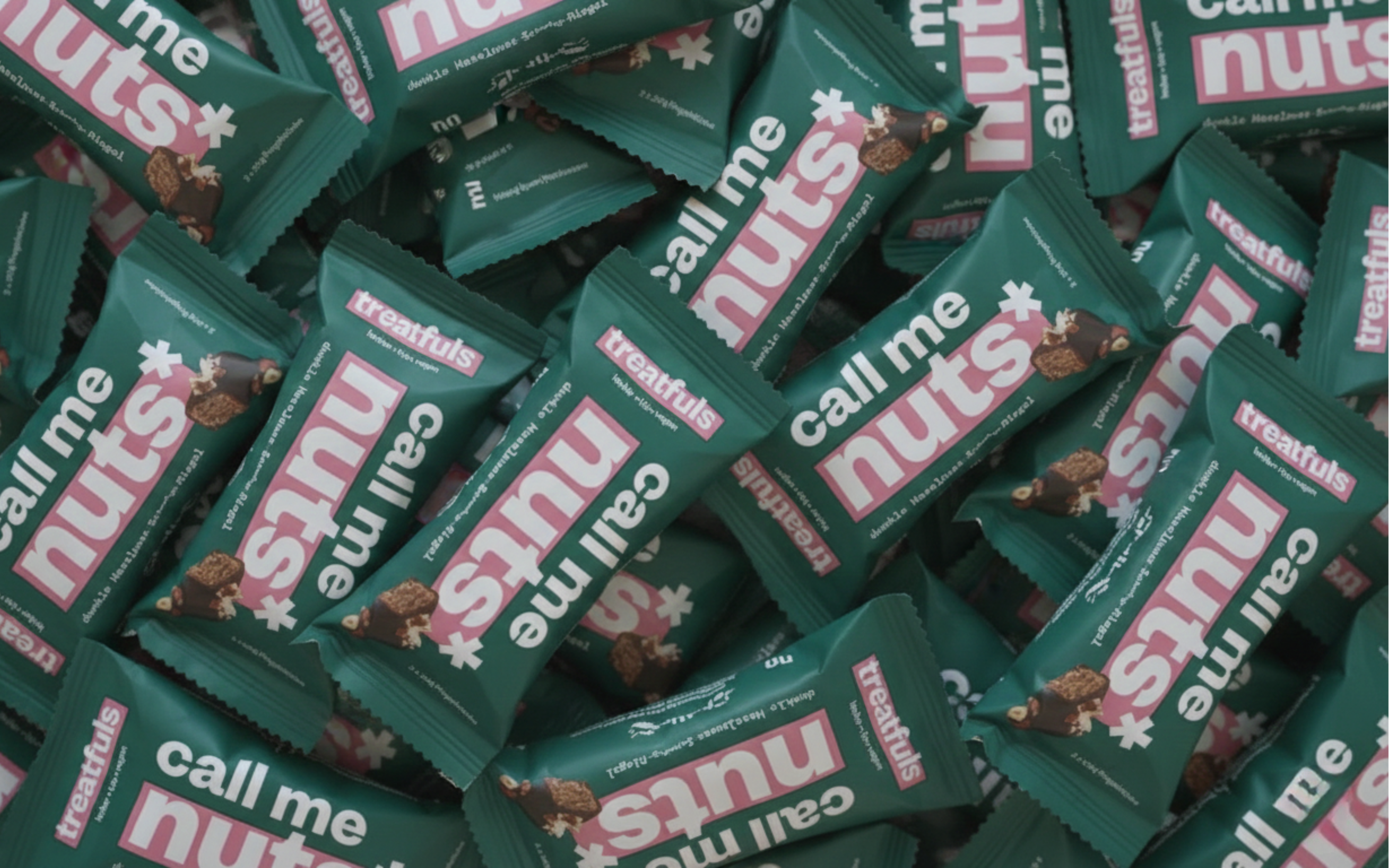 Treatfuls Vegane Bio Dunkle Schoko-Haselnuss Riegel, 40g