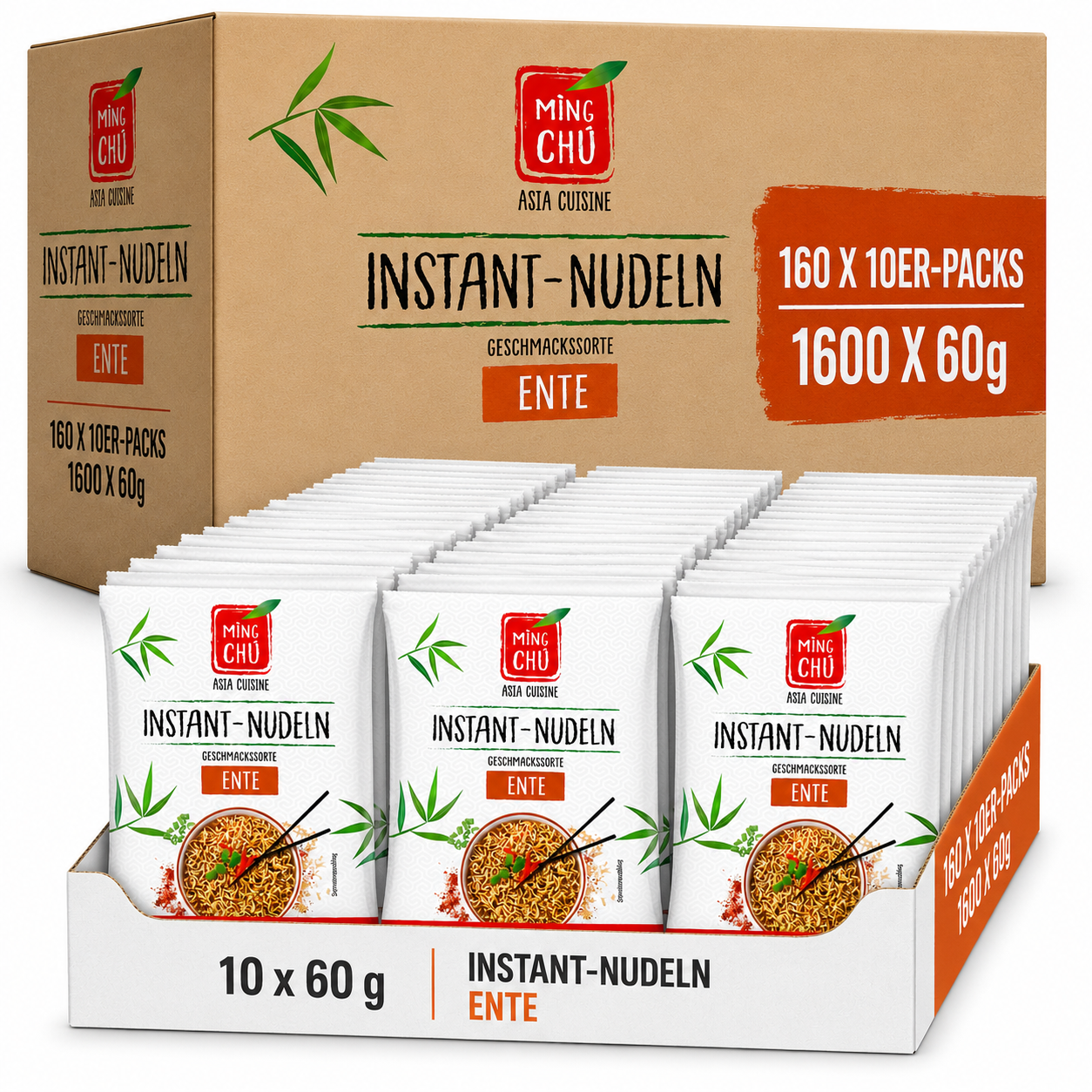 Ming Chu Instant-Nudeln Ente, Multipack: 1600x60g
