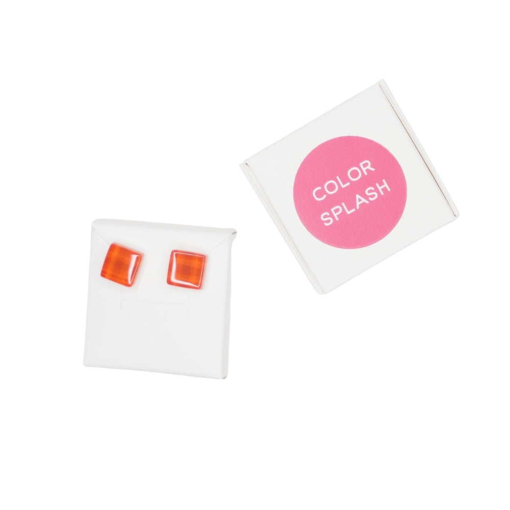 Ohrstecker Orange