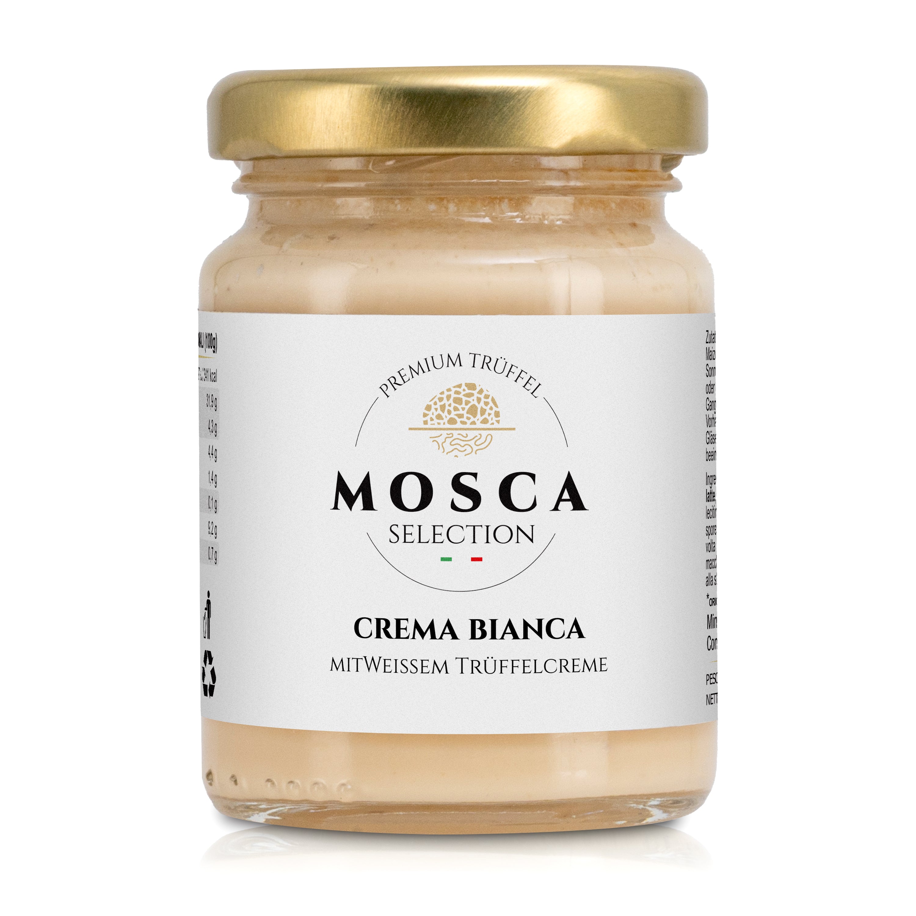 Mosca Trüffelcreme mit echtem weißem Trüffel, 85g