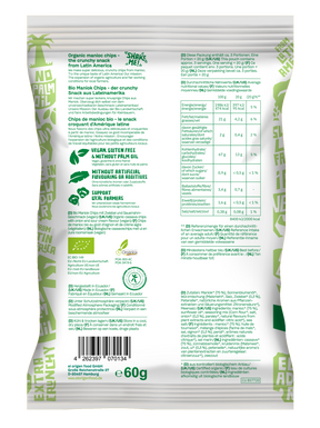 elOrigen Bio Maniok Chips mit Sour Cream & Onion Geschmack, 60 g