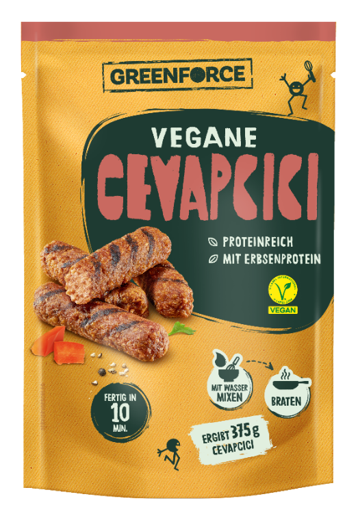 GREENFORCE veganer Cevapcici Mix