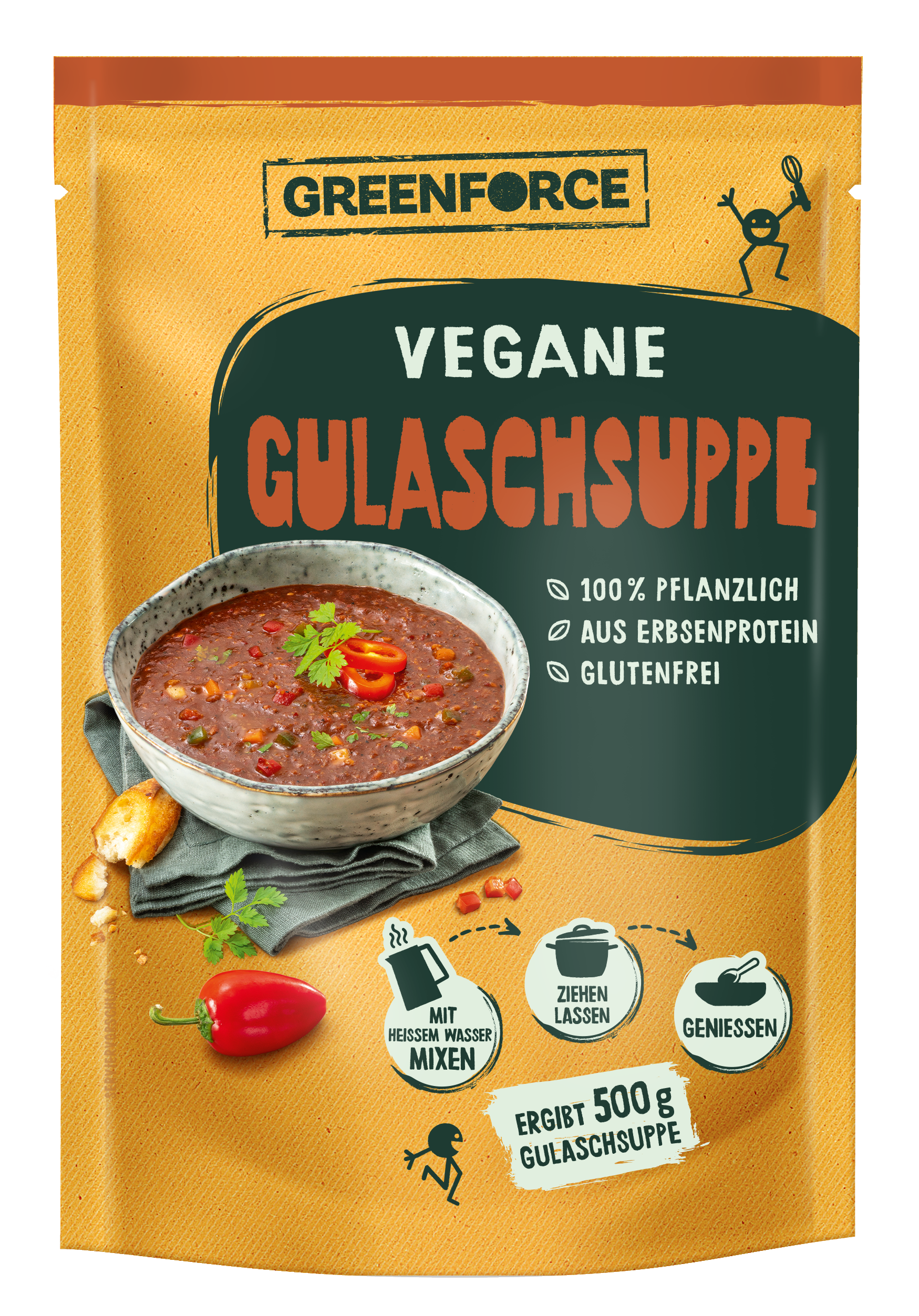 GREENFORCE veganer Gulaschsuppe Mix