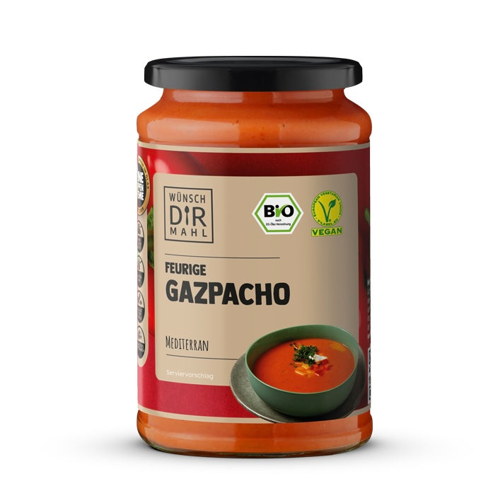 WDM Bio Vegane Feurige Gazpacho Mediterran, 380ml