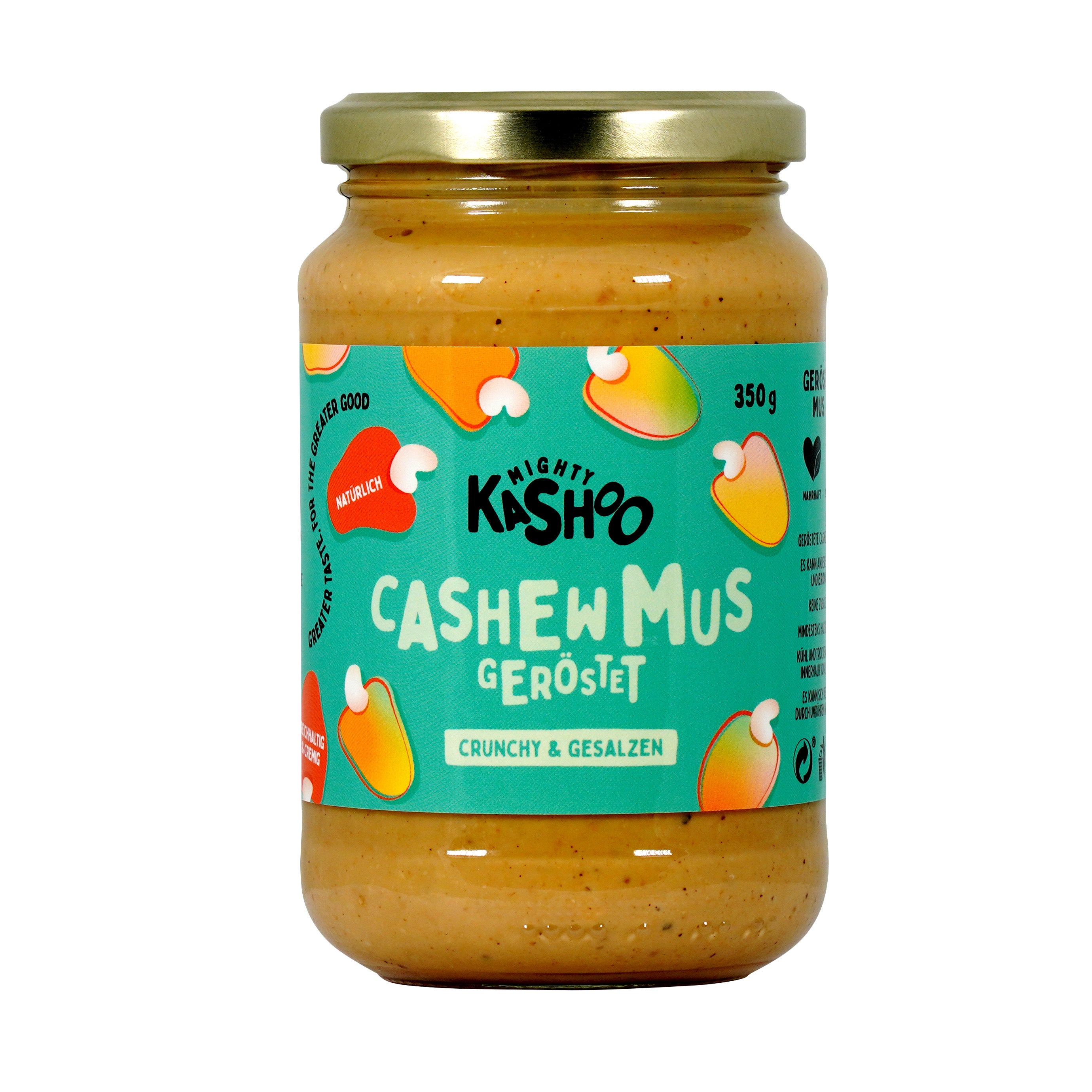 MightyKashoo Cashewmus Geröstet crunchy&salzig, 350g