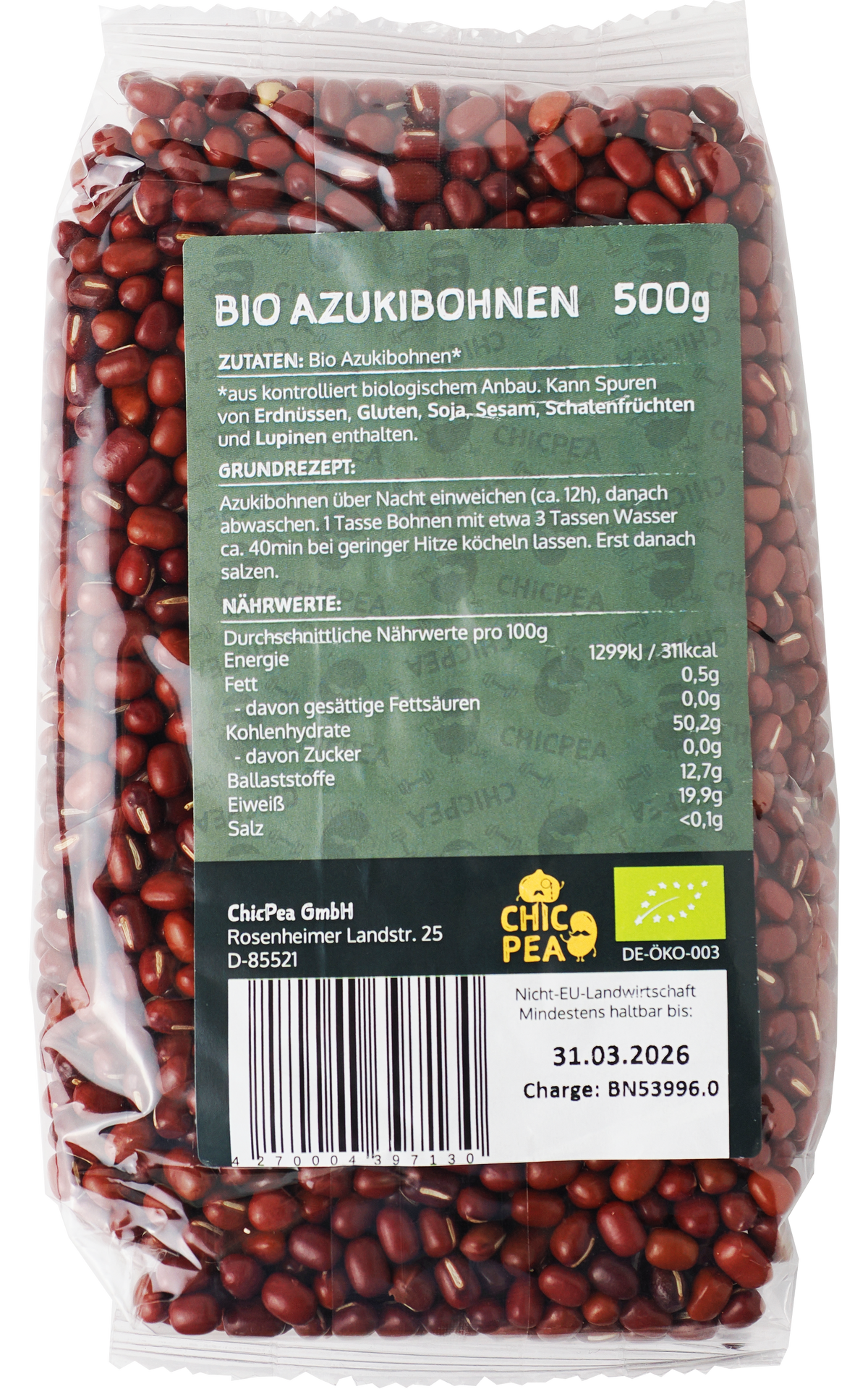 Chicpea BIO Azukibohnen