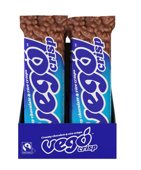 20x Vego Crisp Riegel - Creamy chocolate & rice crisps