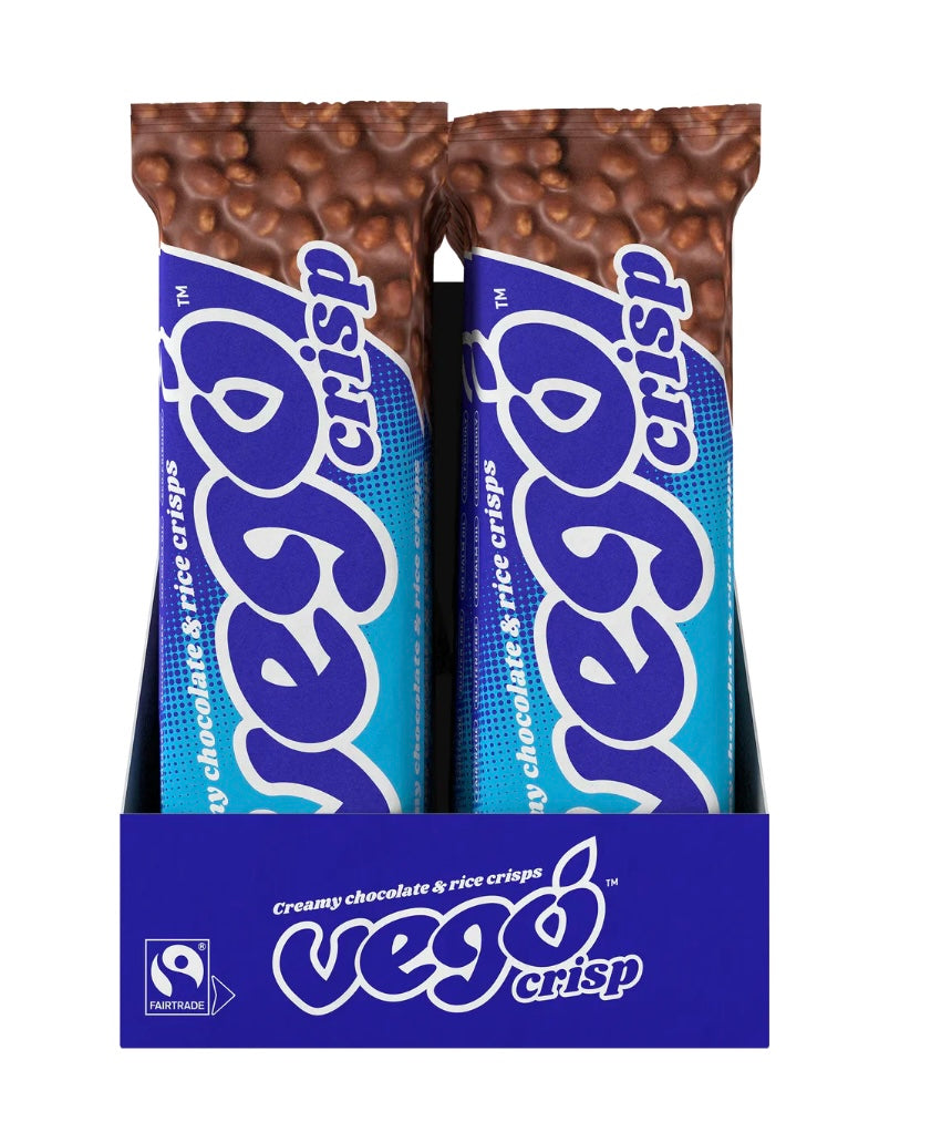 20x Vego Crisp Riegel - Creamy chocolate & rice crisps