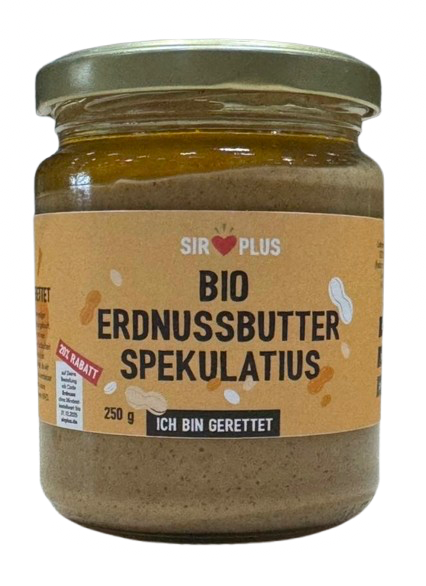 SIRPLUS Bio Erdnussmus Spekulatius, 250g