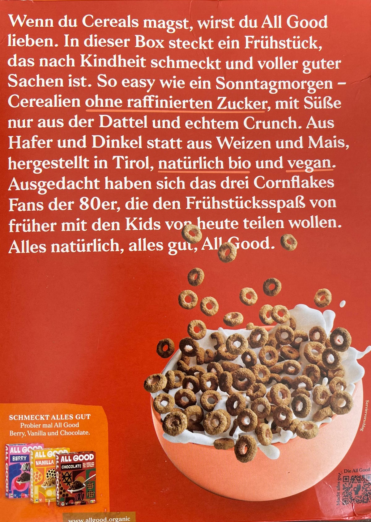 ALL GOOD Bio Cerealien Cinnamon, 300g