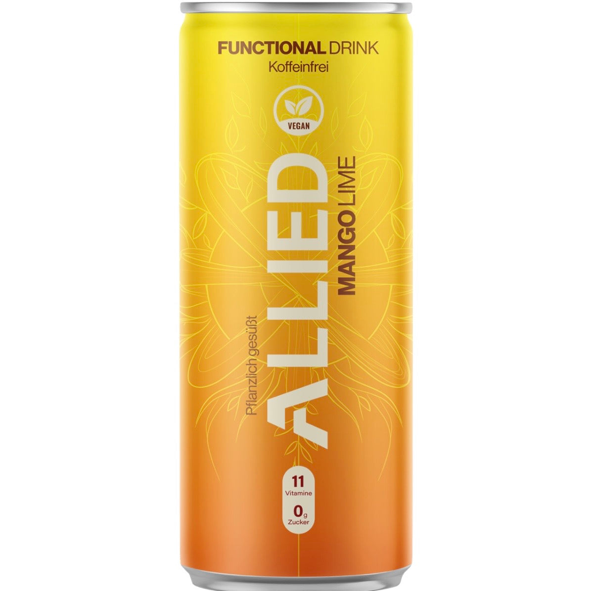 Allied Vitamin Getränk Mango-Lime - Vegan & Zuckerfrei, 250ml