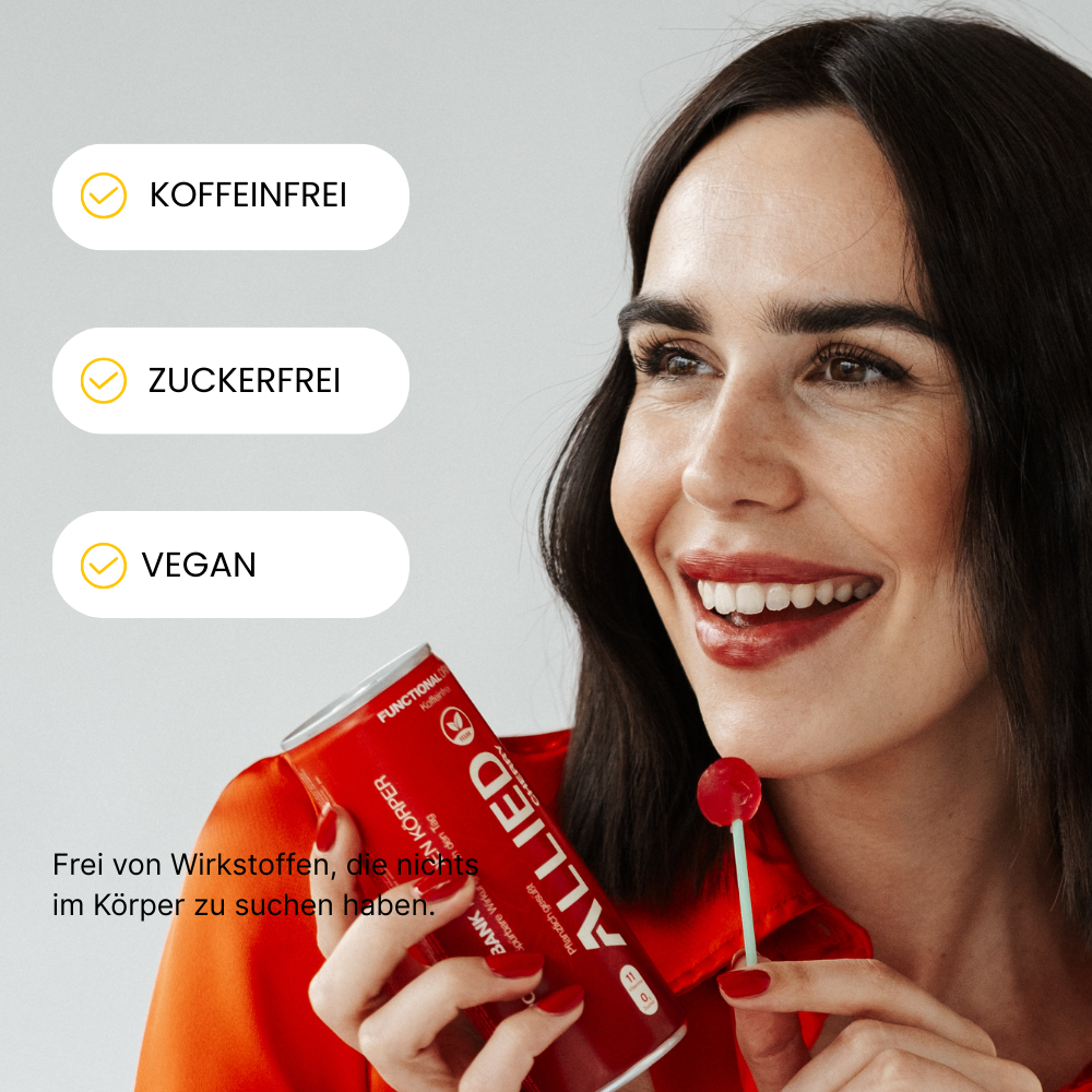 Allied Vitamin Getränk Cherry - Vegan & Zuckerfrei, 250ml