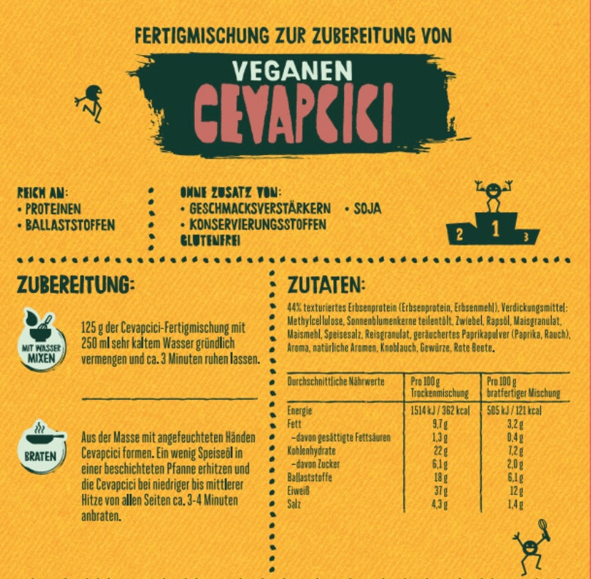 GREENFORCE veganer Cevapcici Mix