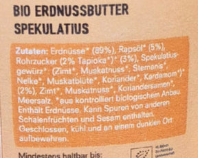 SIRPLUS Bio Erdnussmus Spekulatius, 250g