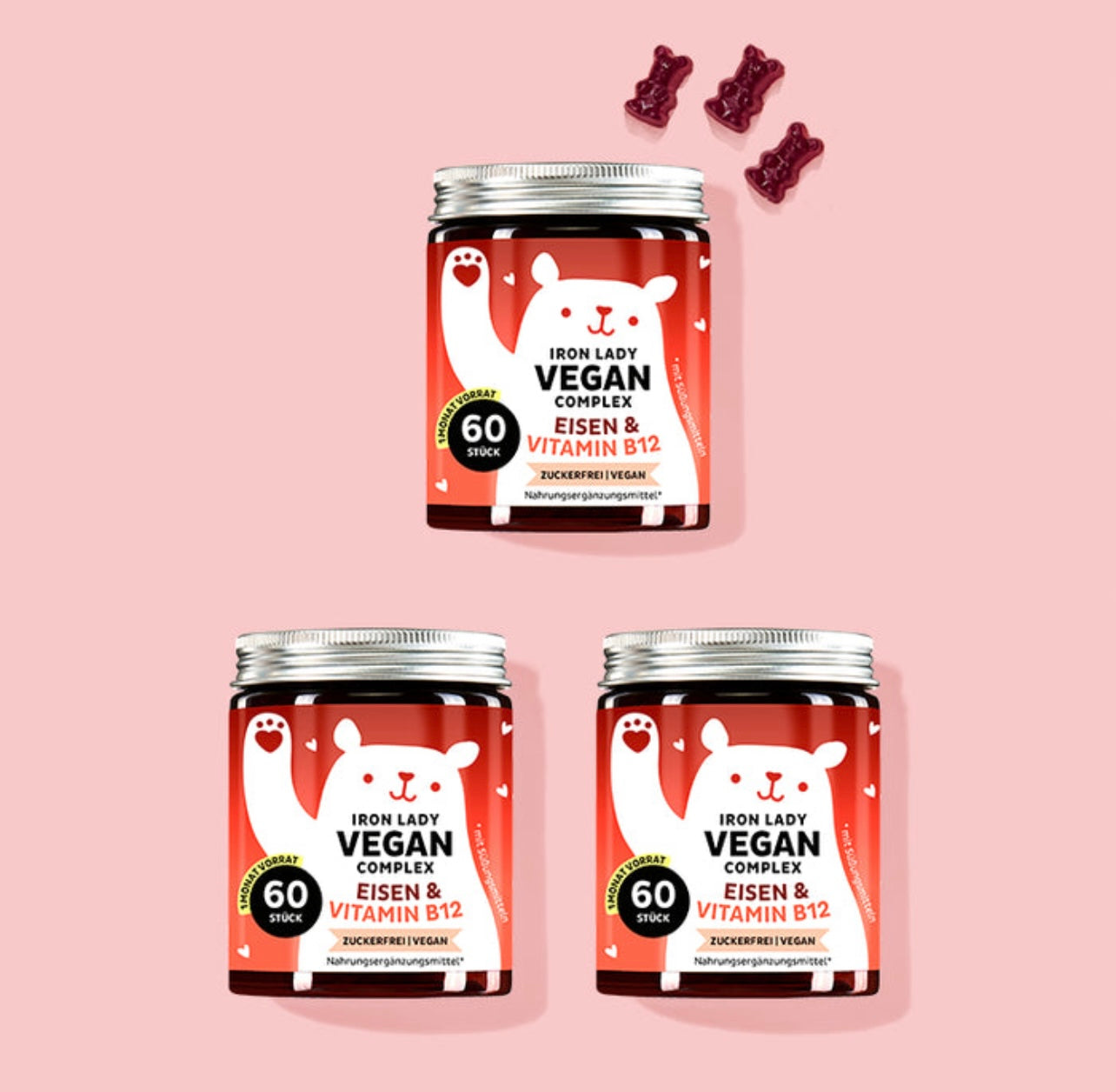 Beautybears Iron Lady Vegan Complex, 6x150g
