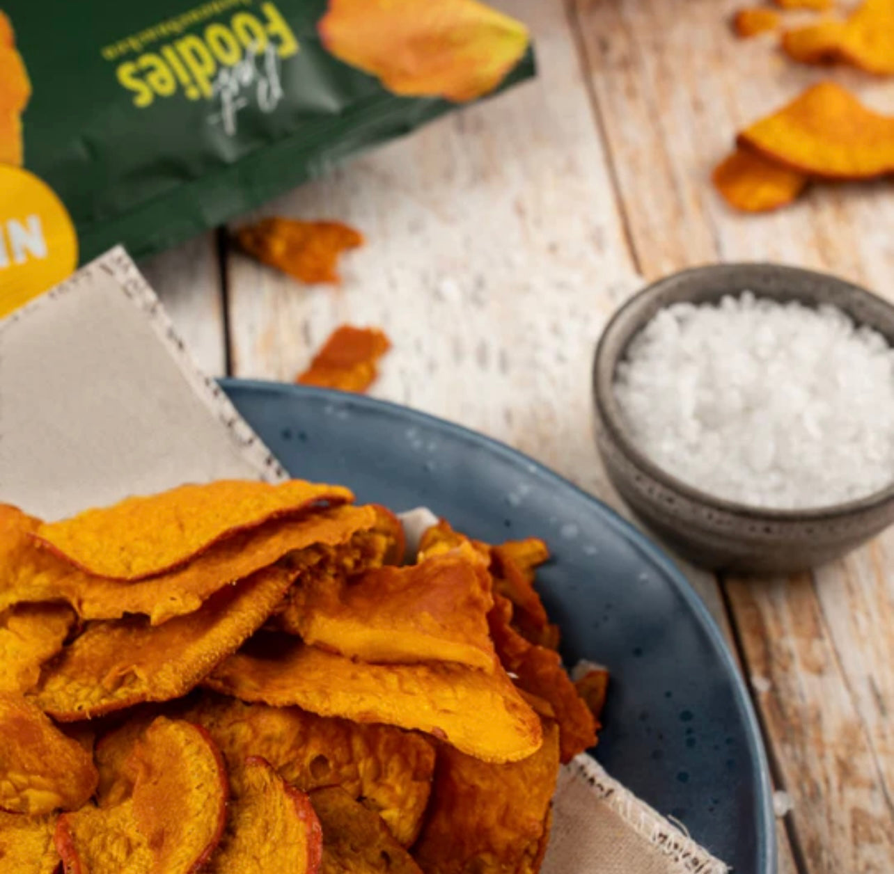 Best Foodies Bio Gemüse Chips - Kürbis & Meersalz, 70g