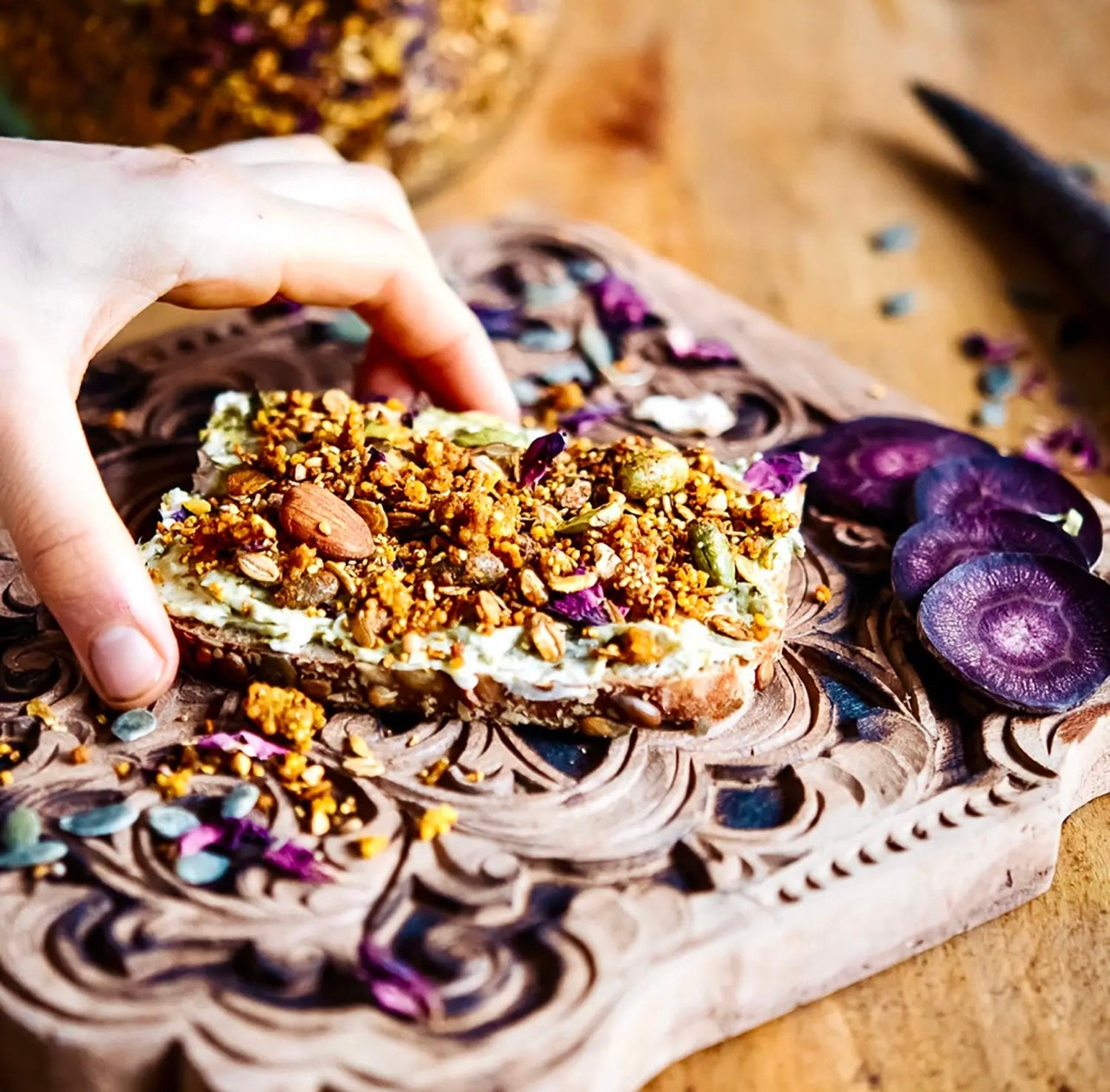 Guru Granola FLOW Wisdom - herzhaft, asiatisch, Curry, 50g