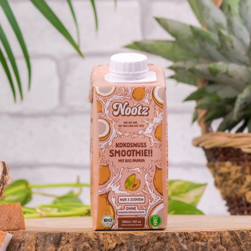 Nootz Bio Kokosnuss Smoothie - Papaya, 180ml