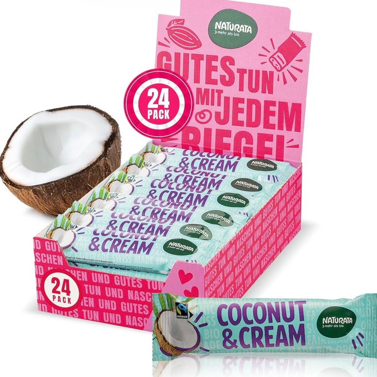 Naturata Bio Vegan Coconut & Cream Schokoriegel