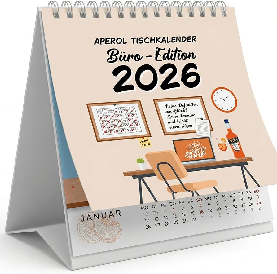 Aperol Tischkalender Büro-Edition 2026
