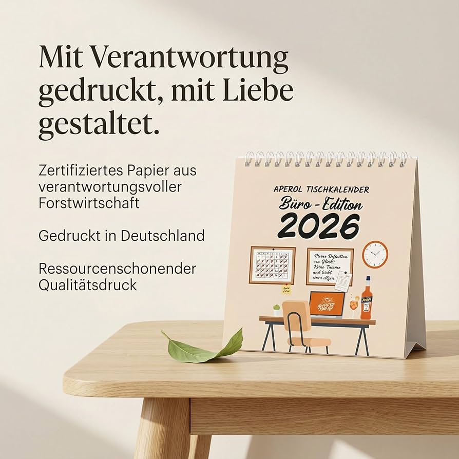 Aperol Tischkalender Büro-Edition 2026