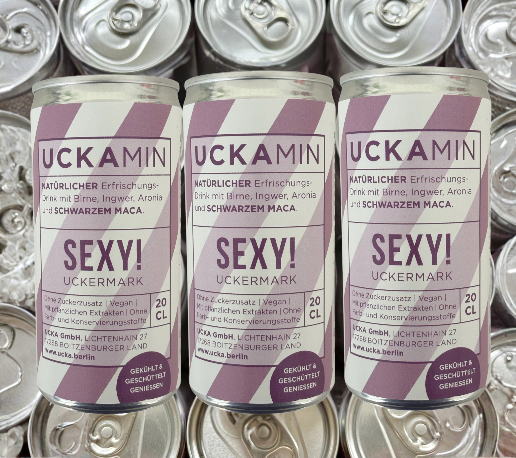 UCKAMIN SEXY - Anti-Kater Ingwer-Shot – Vitalität & Frische mit schwarzem Maca! 3x200ml