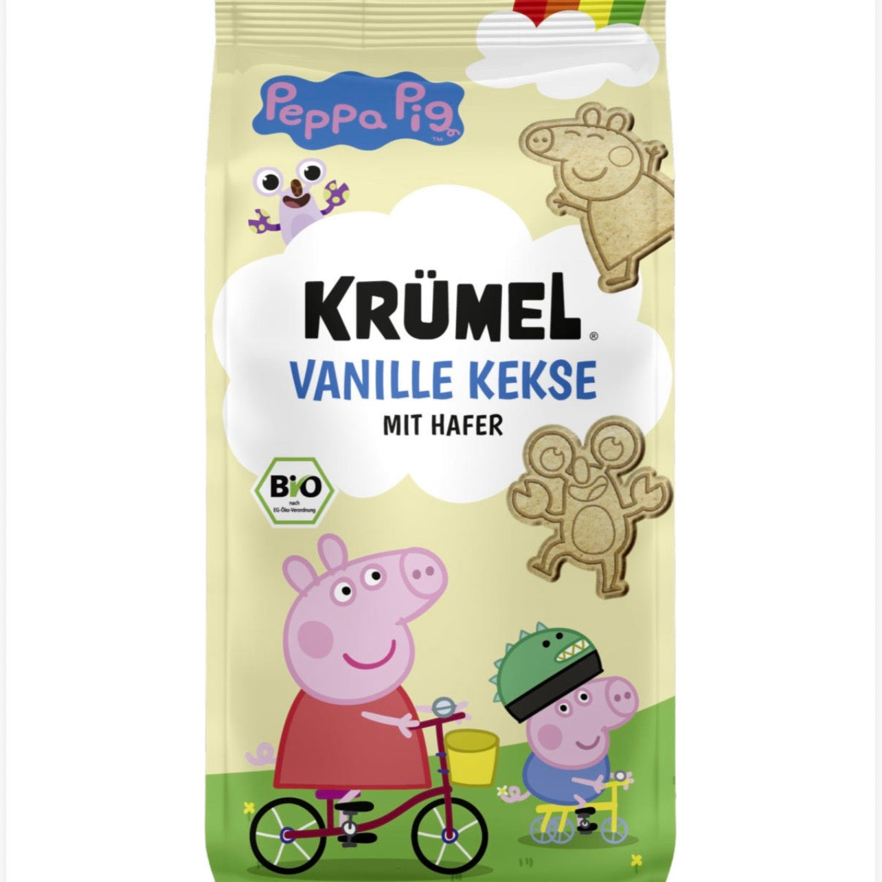 Heimatgut Bio Krümel x Peppa Hafer Vanille Kekse, 125g