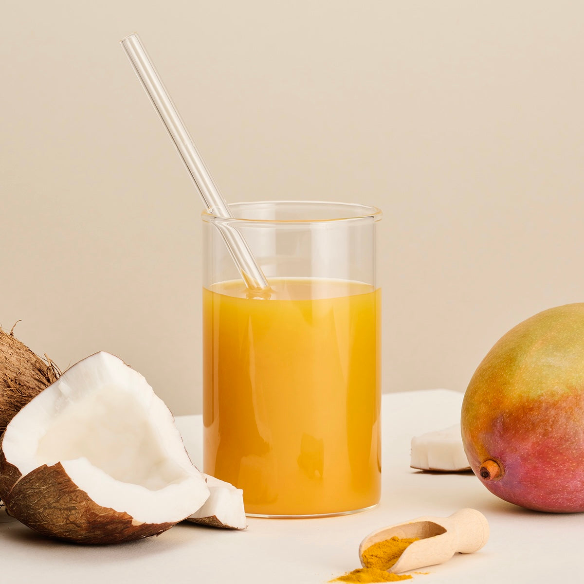 Berioo Saft: Kokoswasser, Mango, Kurkuma - Bio & Vegan, 250ml