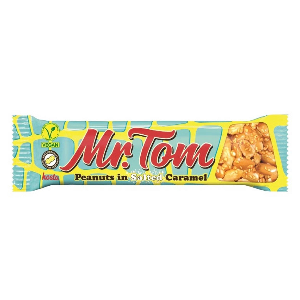 Mr. Tom Veganer Riegel - Peanuts in Salted Caramel, 40g