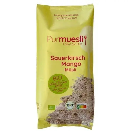 Purmuesli Sauerkirsche-Mango Müsli - Bio & Vegan, 375g