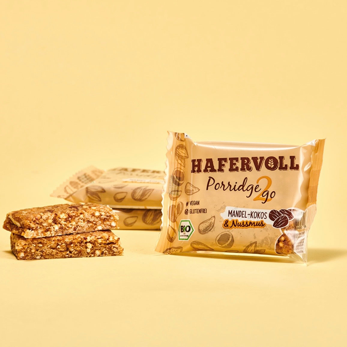 Hafervoll Porridge2Go Mandel - Bio & Vegan, 55 g