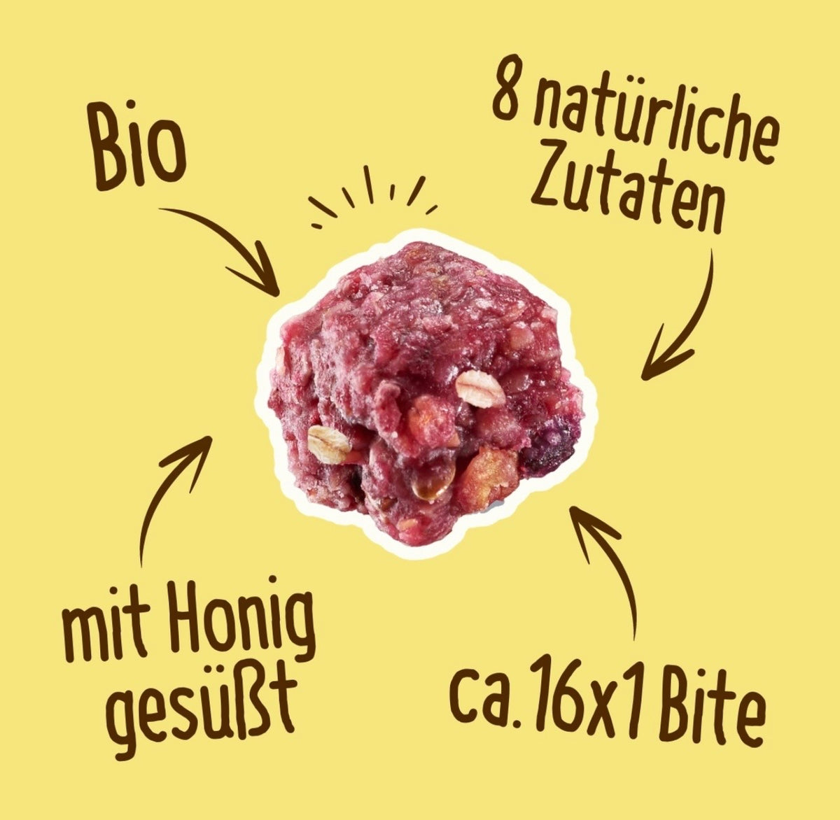 Hafervoll Raspberry & Banane Minis - Bio & Palmölfrei, 65 g