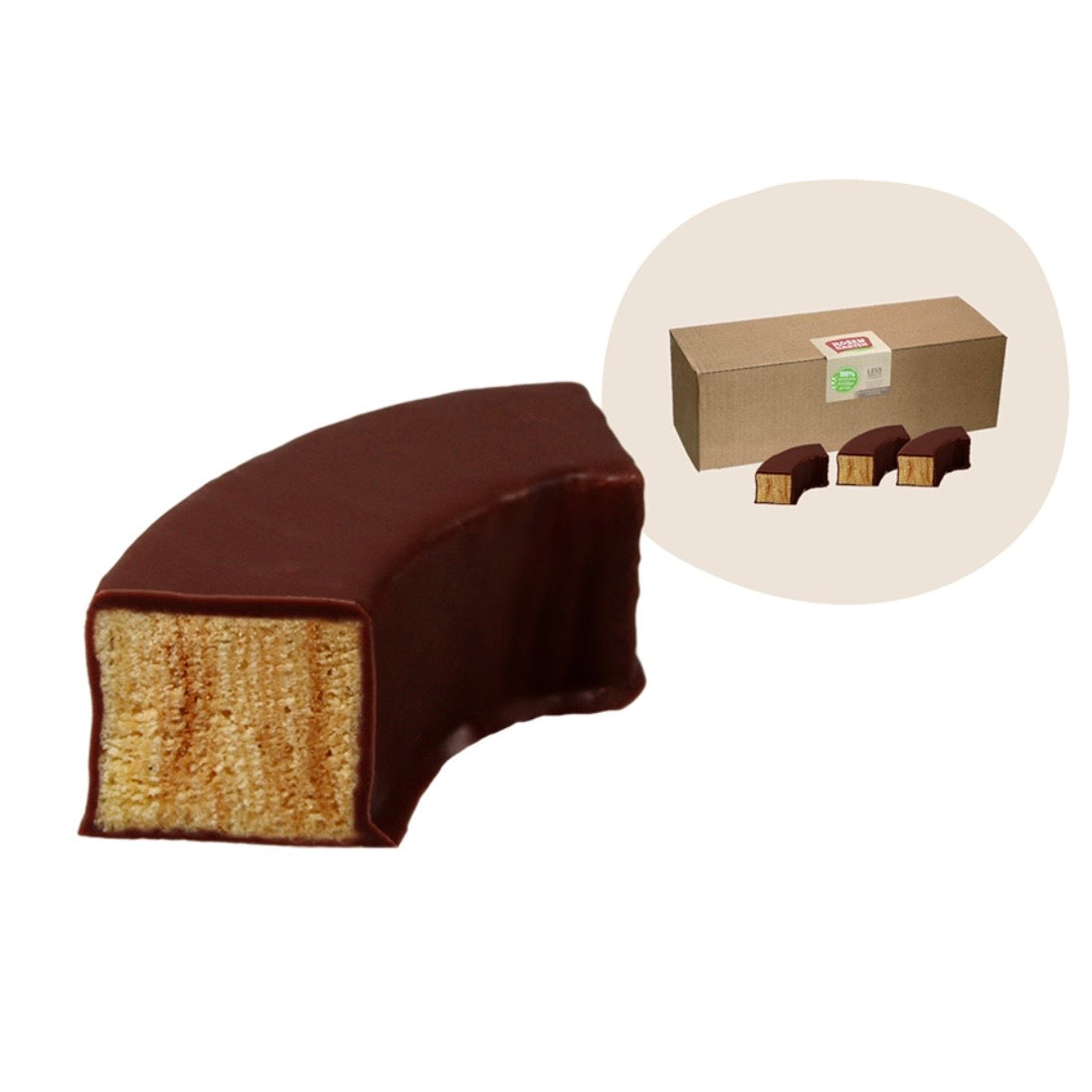 Rosengarten Bio Zartbitter-Baumkuchenring, 16 Stück - 800g