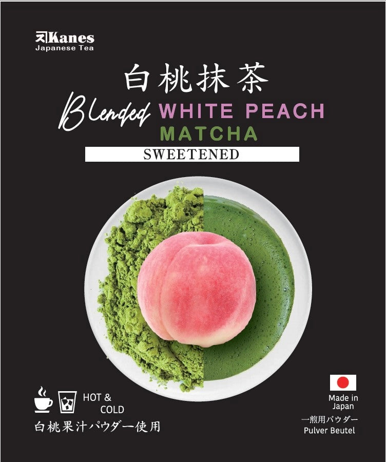 Kanes Weißer Pfirsich Matcha - Pulver-Beutel, 10g