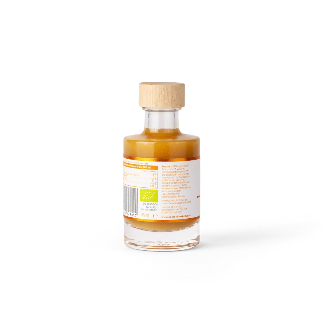 Poura Bio Kurkumasirup mit 35% Kurkumasaft, 95ml