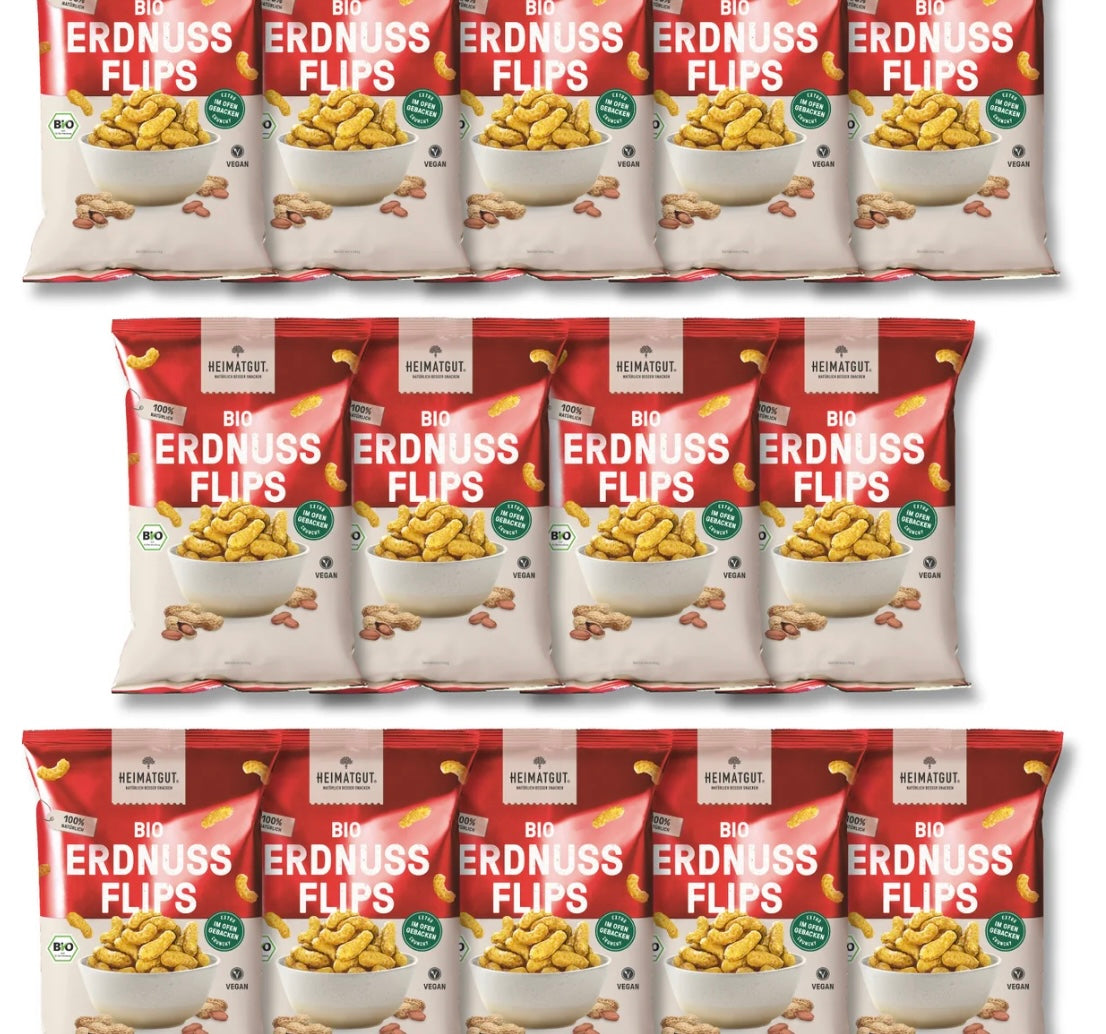 Heimatgut Bio Erdnuss Flips, 14x125g