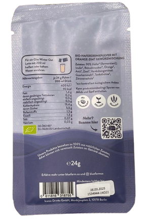 BlueFarm Winter Oat Latte, 24g