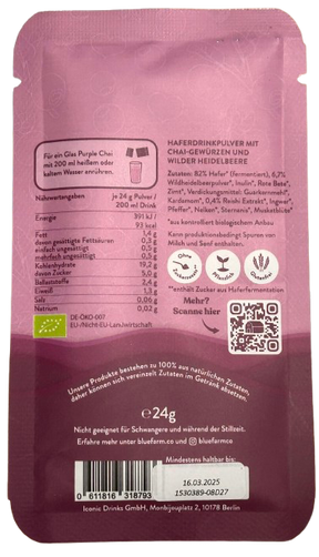 BlueFarm Purple Chai Oat Latte, 24g