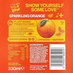 XOXO Orange Prebiotic Sparkling Soda, 24x330ml