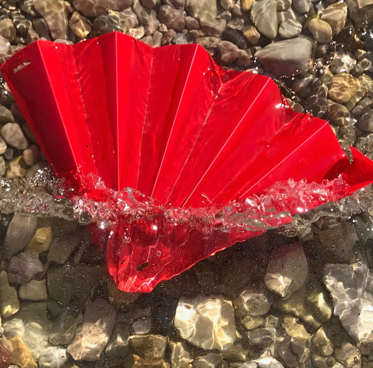 Faltfächer Rot