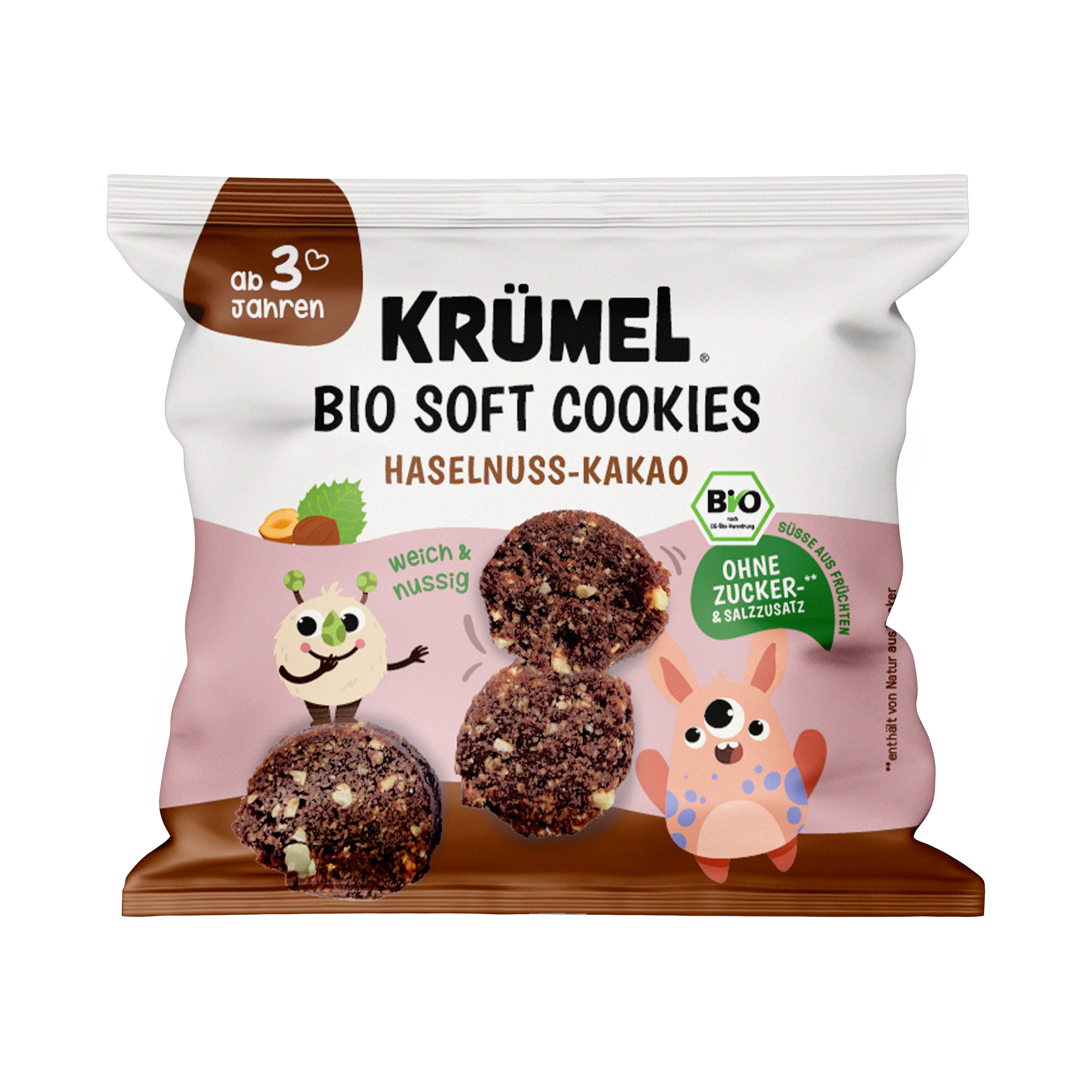 Krümel Bio Mini Cookies – Schoko & Haselnuss, 50g