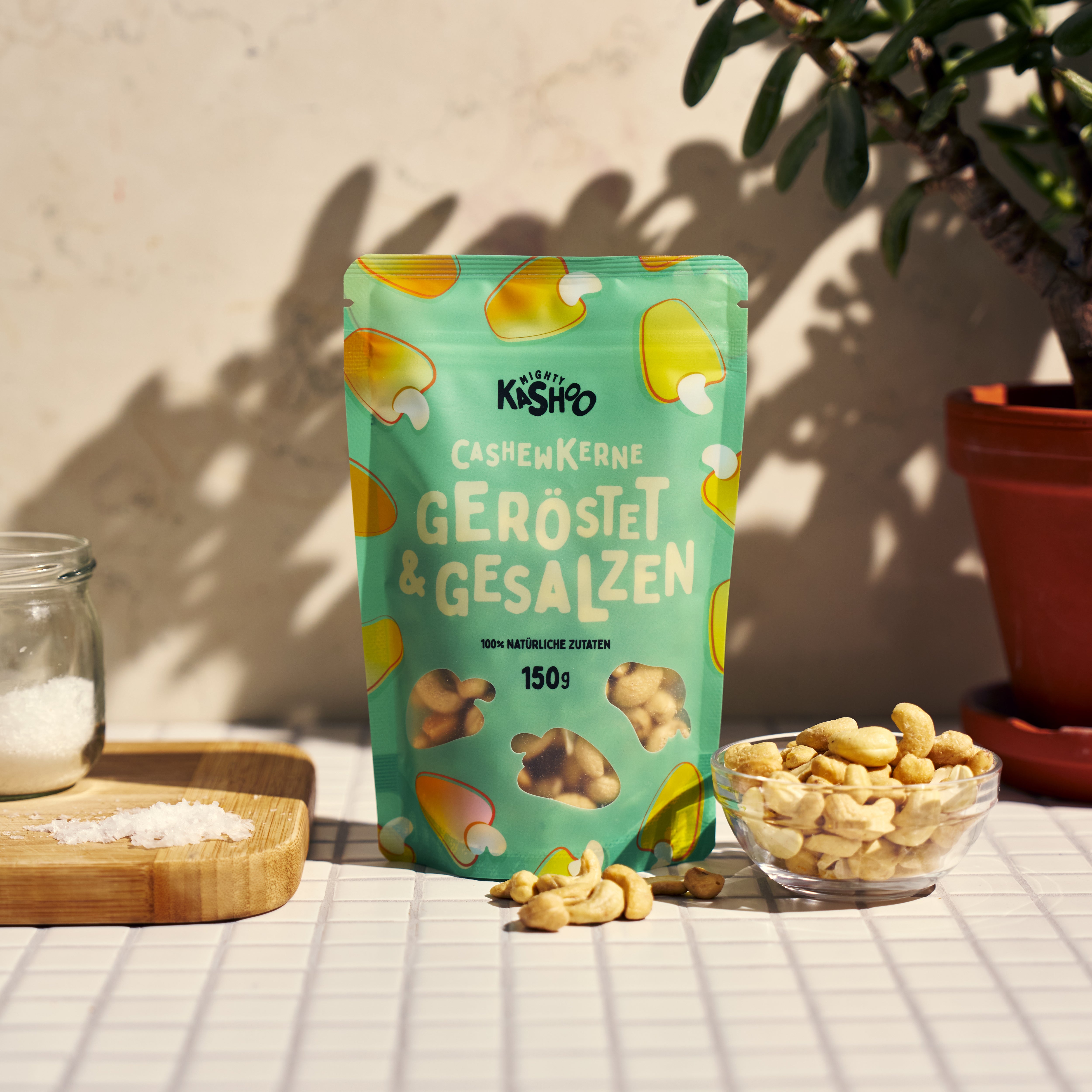 MightyKashoo Cashewkerne geröstet & gesalzen, 150g